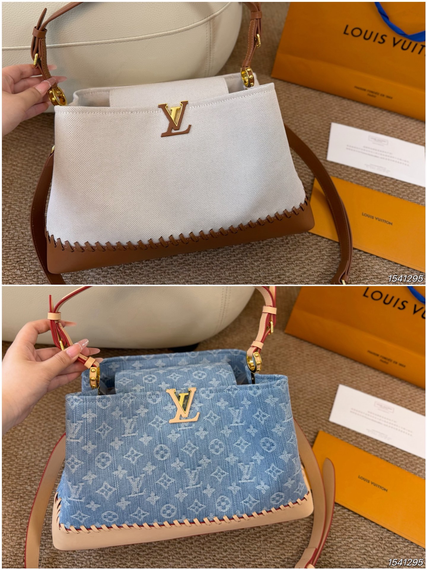 Louis Vuitton LV Capucines Top Handle Handbag Top Handle Carry